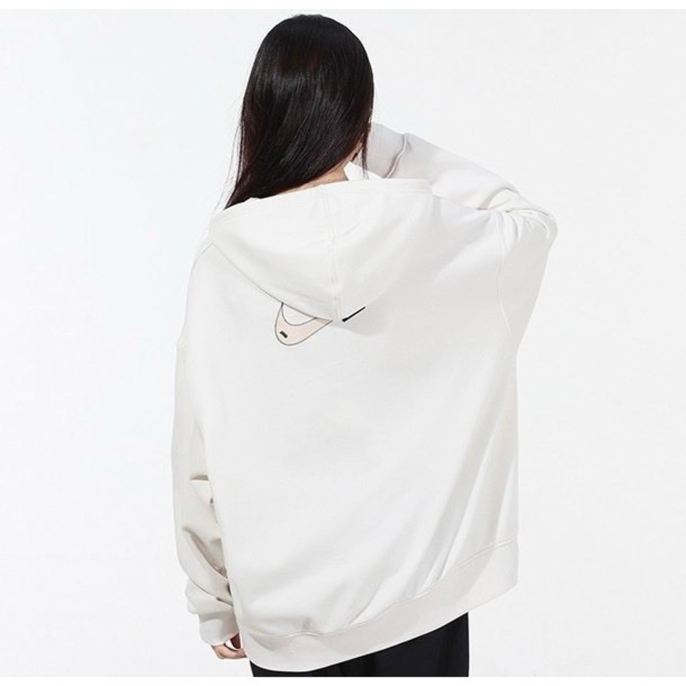 Nike Sportswear Swoosh Fleece OVERSIZED Hoodie Women Size Medium Swoosh
